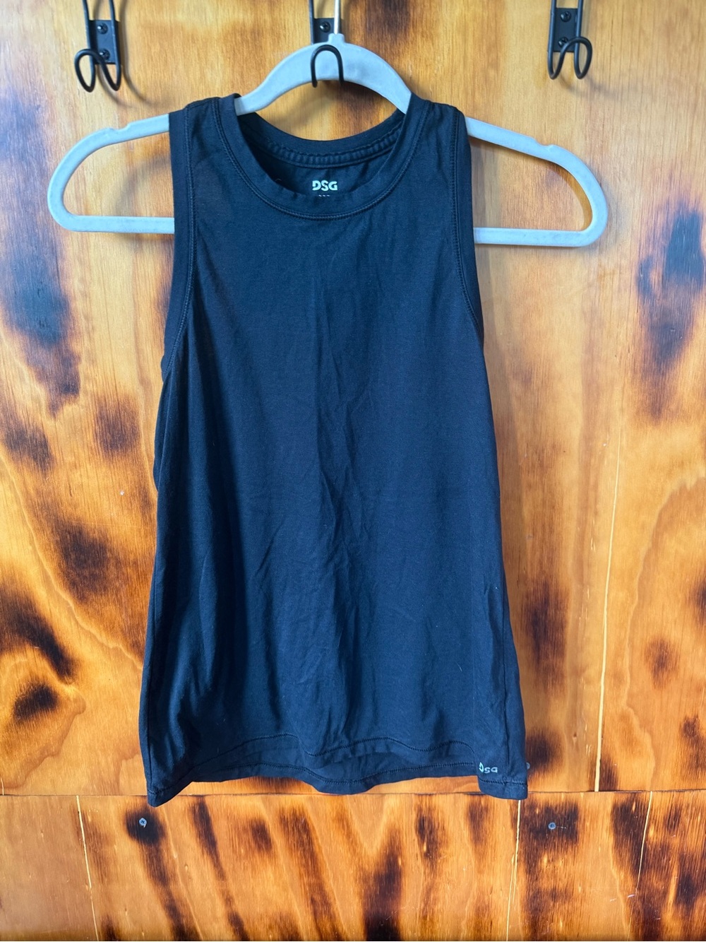 DSG Black Sleeveless Crewneck Tank Top